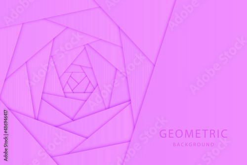 Pink geometric background. Vector illustration. 