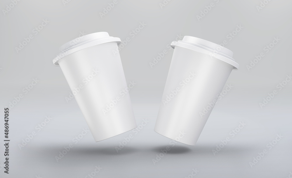 3d render coffee cup mockup design