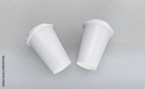 3d render coffee cup mockup design