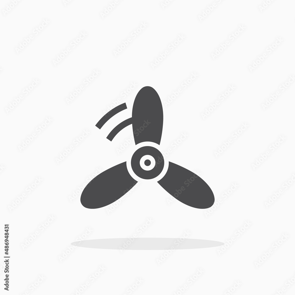Fan icon. Fan icon.