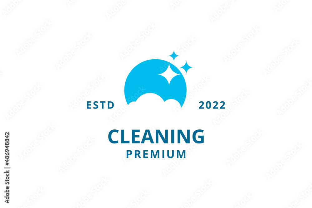 Creative cleaning service logo. cleaning house, logo inspirations vector Creative cleaning service logo. cleaning house, logo inspirations vector