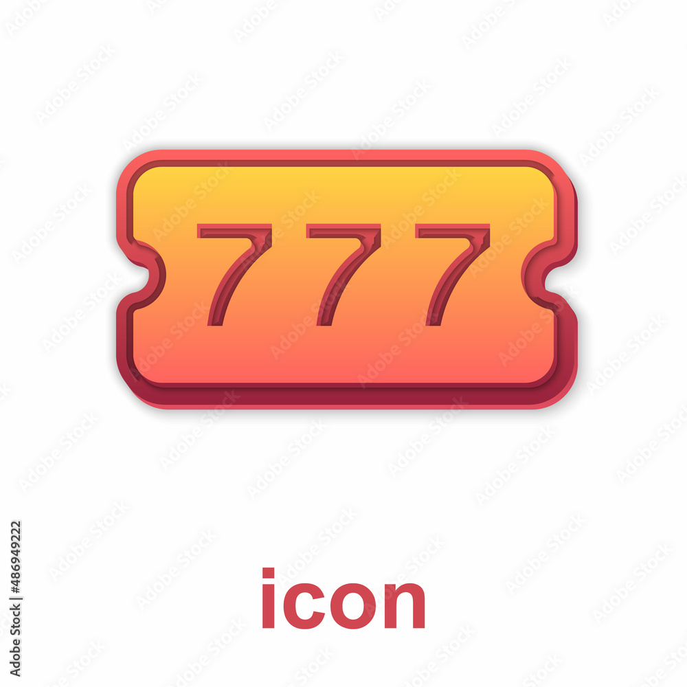 Gold Lottery ticket icon isolated on white background. Bingo, lotto, cash prizes. Financial success, prosperity, victory, winnings luck. Vector Gold Lottery ticket icon isolated on white background. Bingo, lotto, cash prizes. Financial success, prosperity, victory, winnings luck. Vector