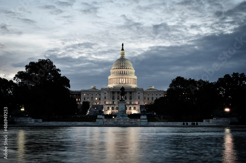 United States Capitol building at night - Washington DC, United States