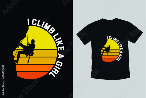 climbing t shirt designs for t shirt design
