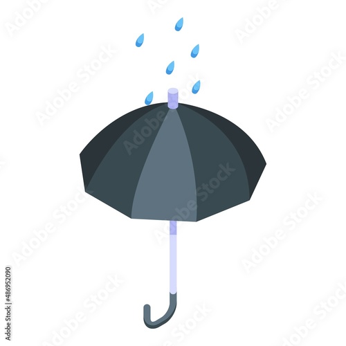 Rain umbrella protect icon isometric vector. Rain protection. Modern insurance