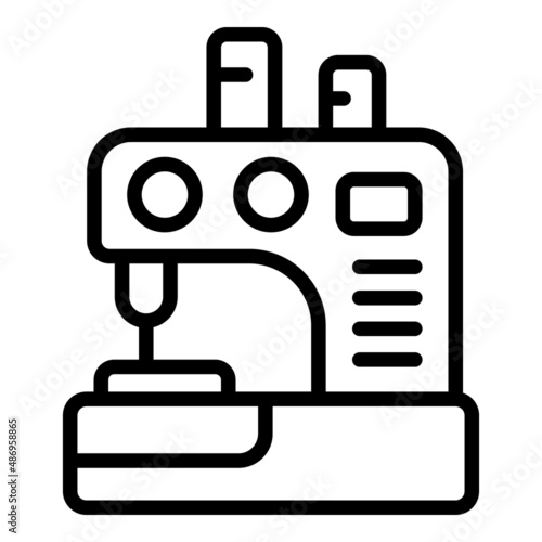 Home sewing machine icon outline vector. Household occupations. House service