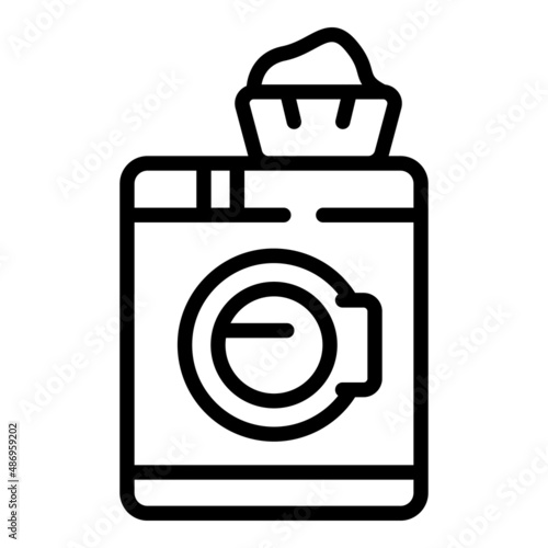 House wash machine icon outline vector. Home service. Cleaning work