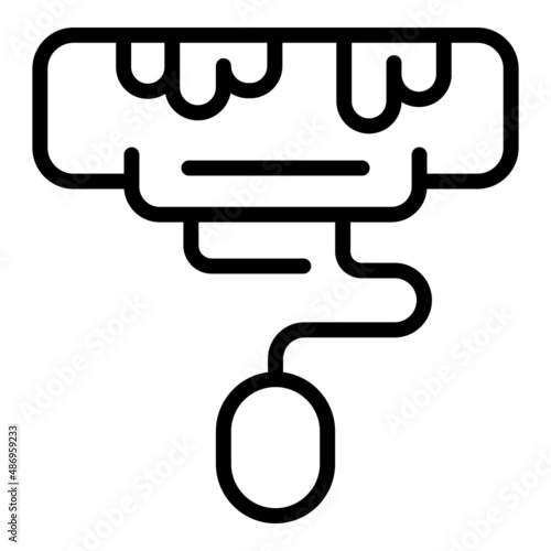 Air conditioner clean icon outline vector. House service. Home work