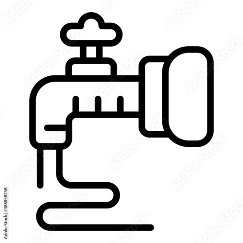 Water tap wash icon outline vector. Home service. Cleaning company
