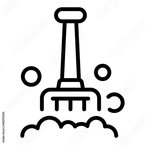 Mop cleaning icon outline vector. Home service. Cleanup floor