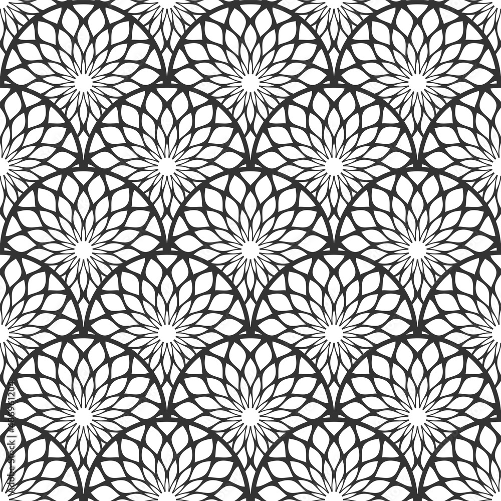Art Deco motif in decorative seamless pattern. Art Deco motif in decorative seamless pattern.