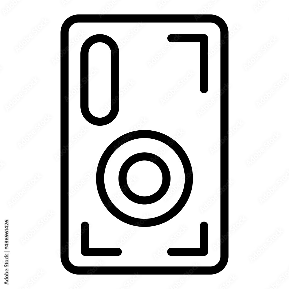 Crash phone case icon outline vector. Mobile cover. Cell device Crash phone case icon outline vector. Mobile cover. Cell device