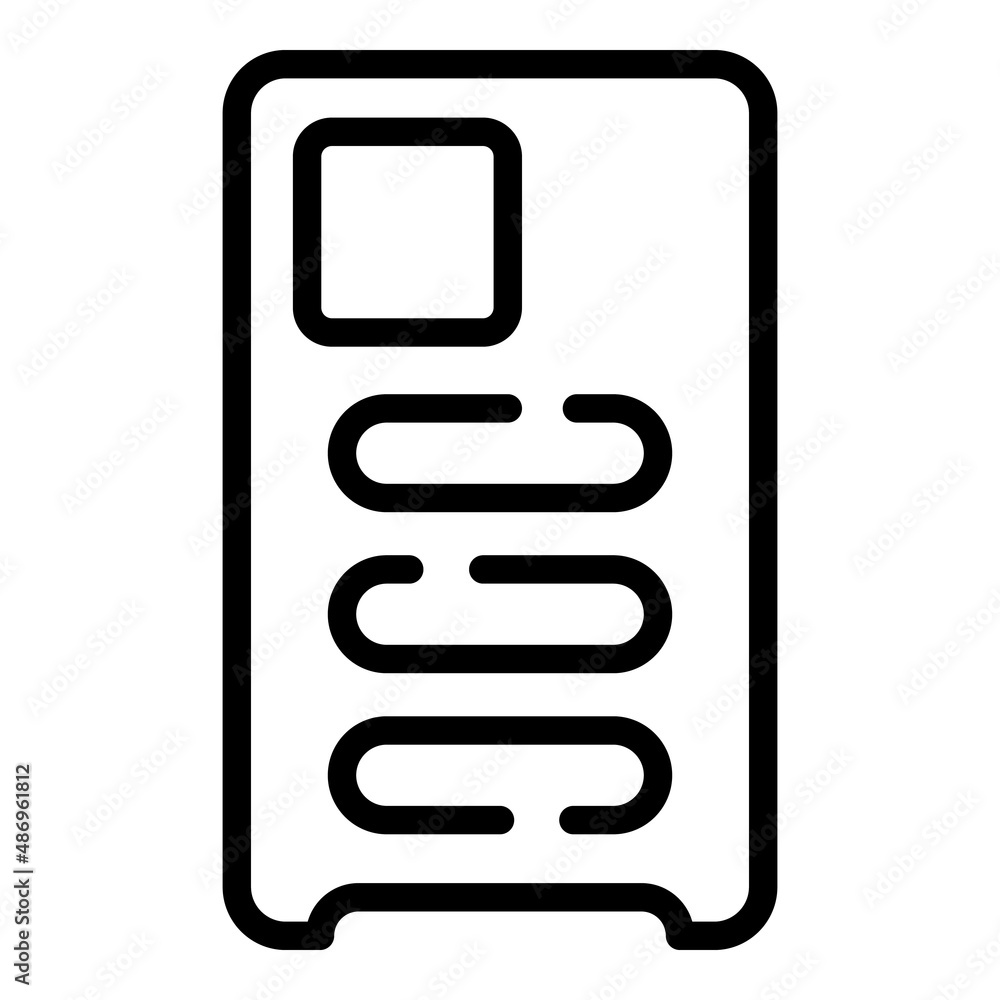 Case smartphone protector icon outline vector. Mobile phone. Cell device Case smartphone protector icon outline vector. Mobile phone. Cell device