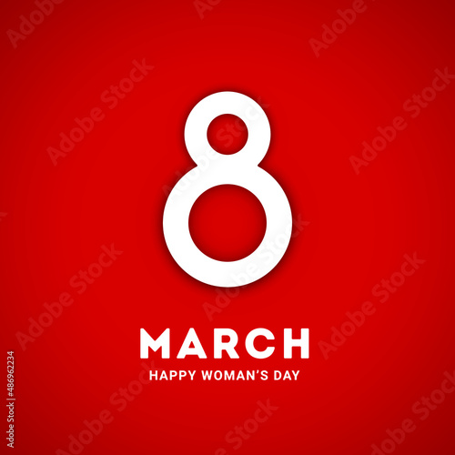 8 March. International Womans Day. Vector illustration.