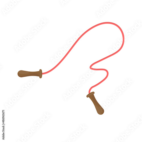 Obraz na płótnie Illustration of the skipping rope on a white background, vector illustration w salonie