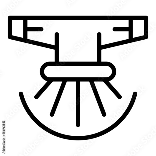 Automatic sprinkler icon outline vector. Soil irrigation. Garden water drip
