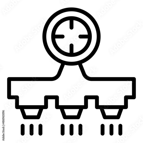 Wallpaper Mural Time irrigation system icon outline vector. Garden water. Automatic farm Torontodigital.ca