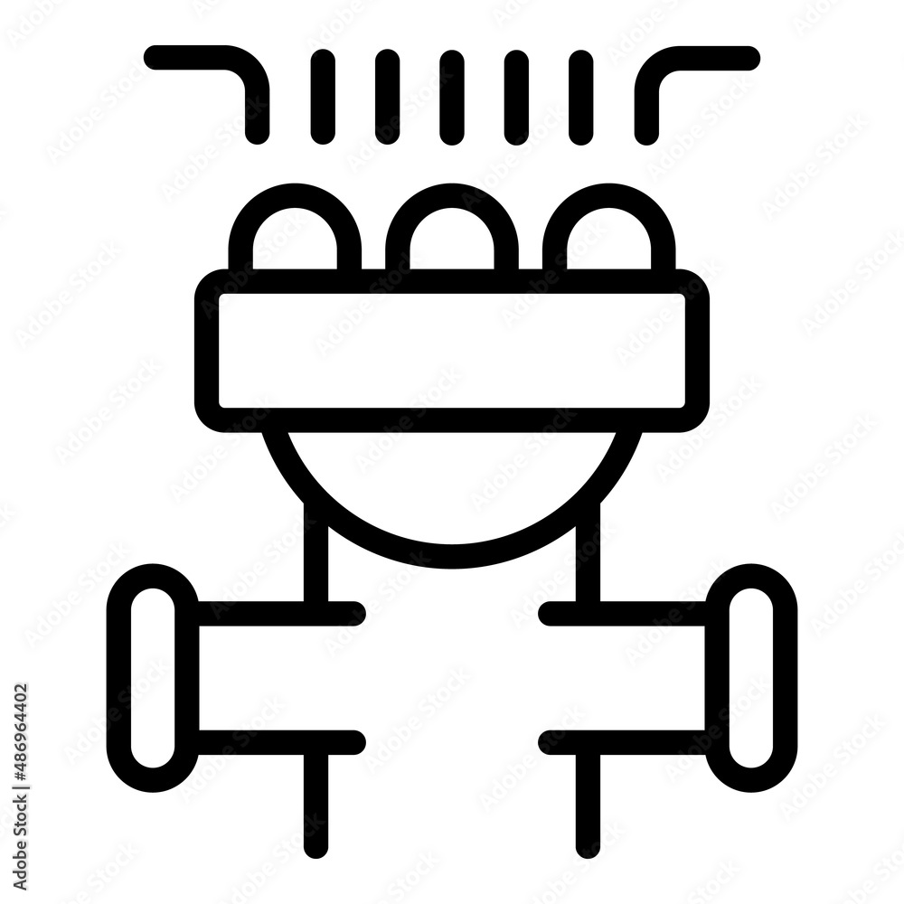 Smart irrigation icon outline vector. Water drip. Garden system Smart irrigation icon outline vector. Water drip. Garden system