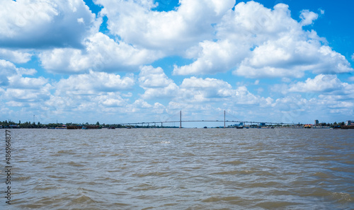 A bridge over The Mekong River