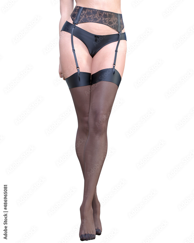 Beautiful woman in lingerie and stockings. Beautiful woman in lingerie and stockings.