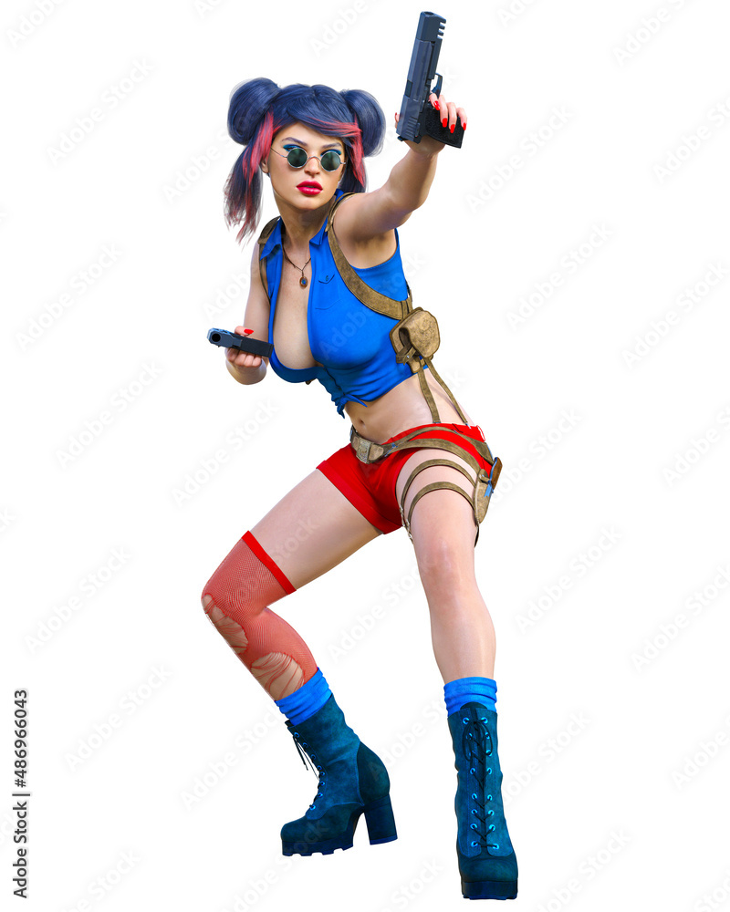 3D comics cosplay anime secret agent woman. 3D comics cosplay anime secret agent woman.