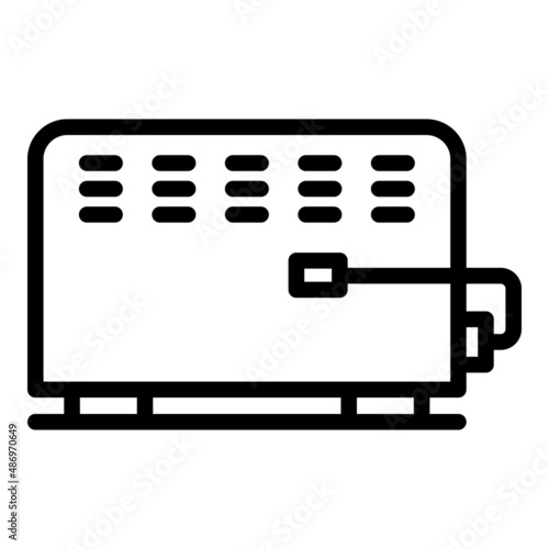 Cold convector icon outline vector. Electric radiator. Home heat