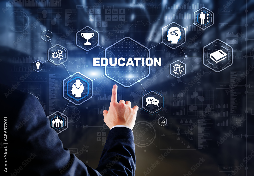 Fototapeta premium E-learning Education Webinar Online Courses concept