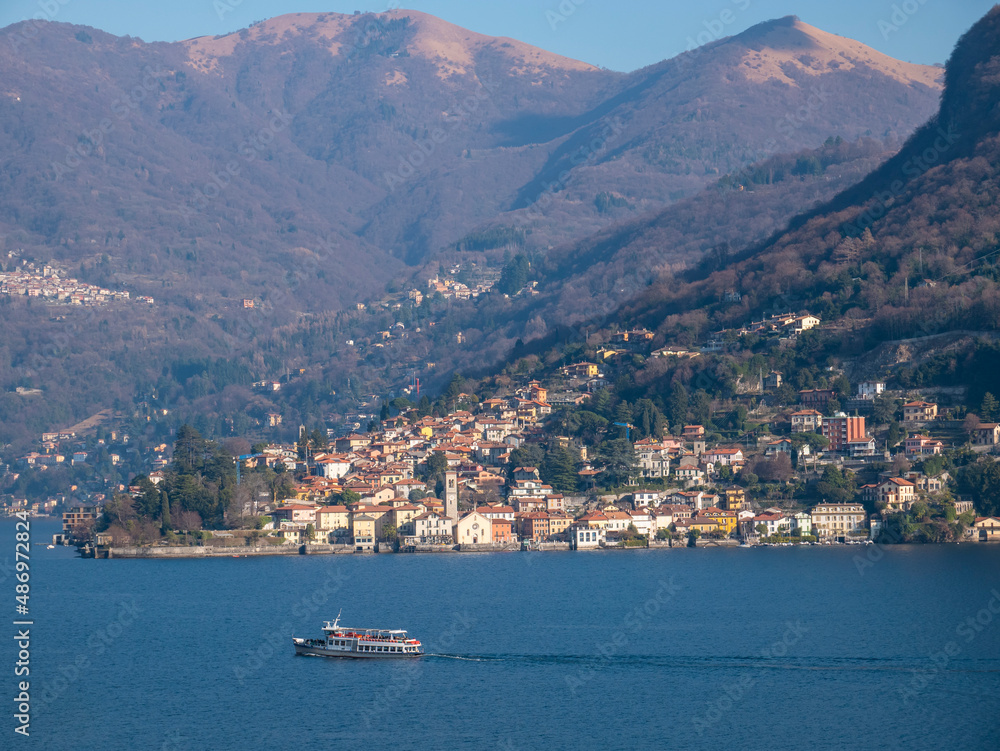 Landscape of torno a village on Lake Como Landscape of torno a village on Lake Como