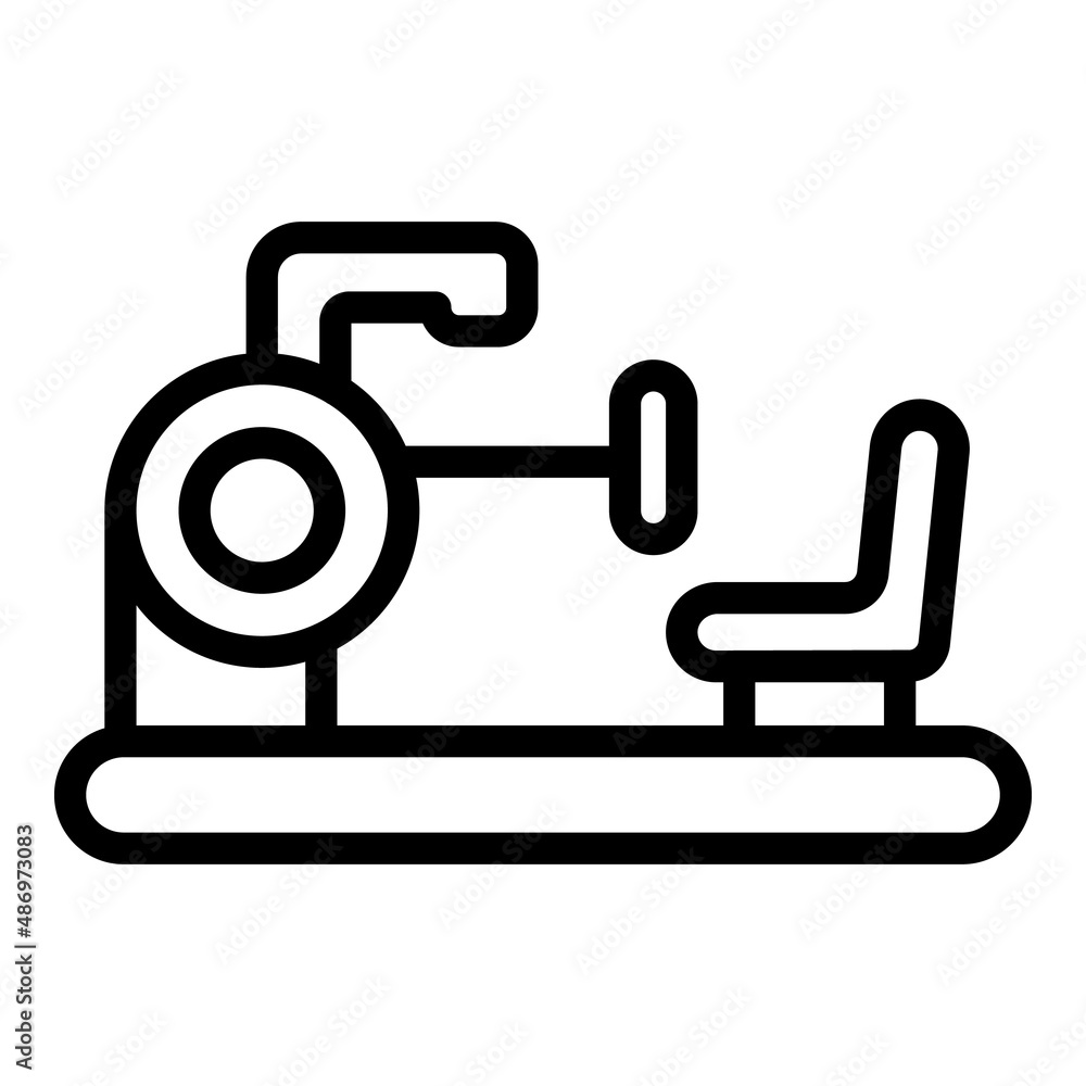 Workout seat icon outline vector. Gym equipment. Fitness training Workout seat icon outline vector. Gym equipment. Fitness training
