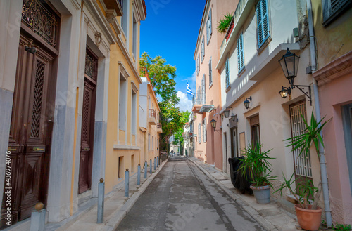 Fototapeta Naklejka Na Ścianę i Meble -  Street view of Athens