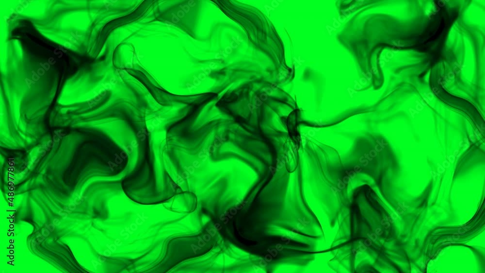 Black Smoke On Green Screen Black Smoke On Green Screen