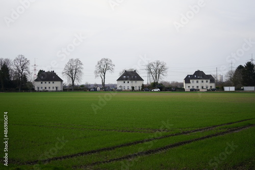 Country side in Germany with three houses © Oleksandr