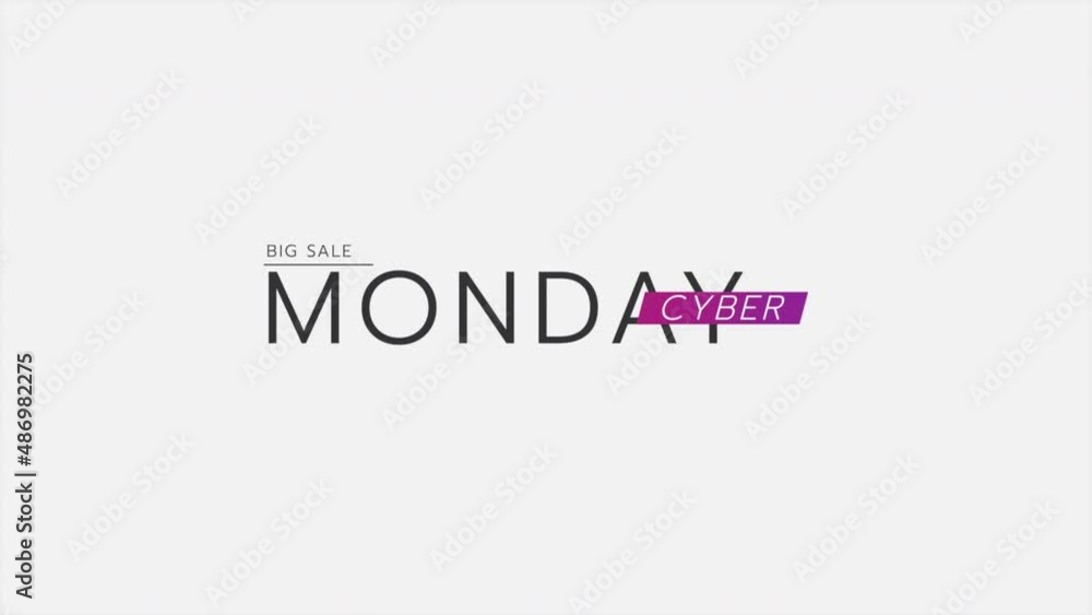 Cyber Monday with purple shape on white background, motion abstract holidays, business and corporate style background Cyber Monday with purple shape on white background, motion abstract holidays, business and corporate style background