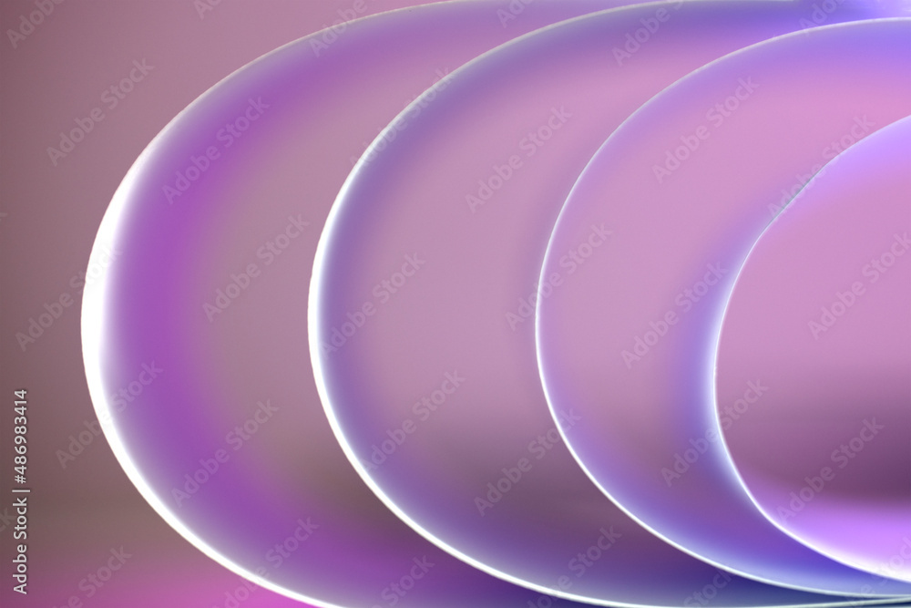 Several circular papers on a light purplecolors and peach coior background Several circular papers on a light purplecolors and peach coior background