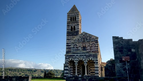 Romanesque basilica Santissima Trinità di Saccargia, Sassari - Sardinia - Italy photo