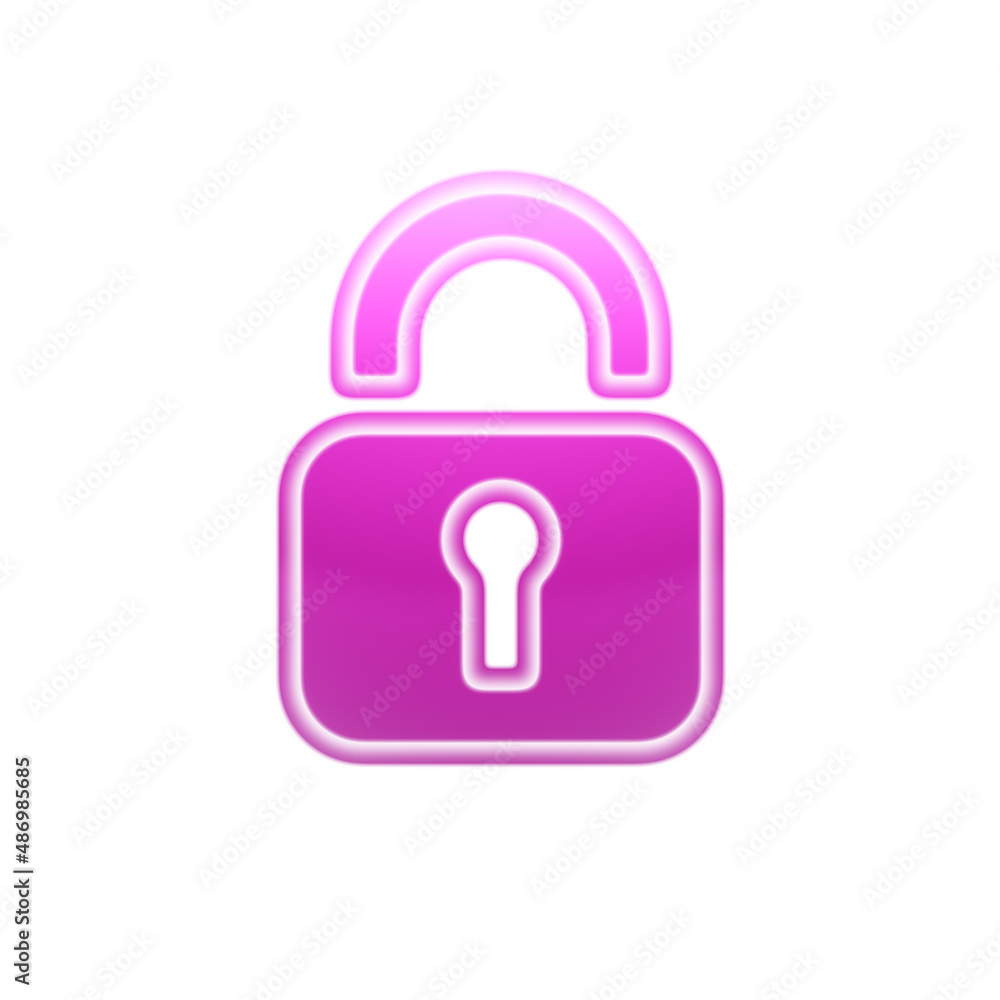 Lock icon in white background. Illustration. Lock icon in white background. Illustration.