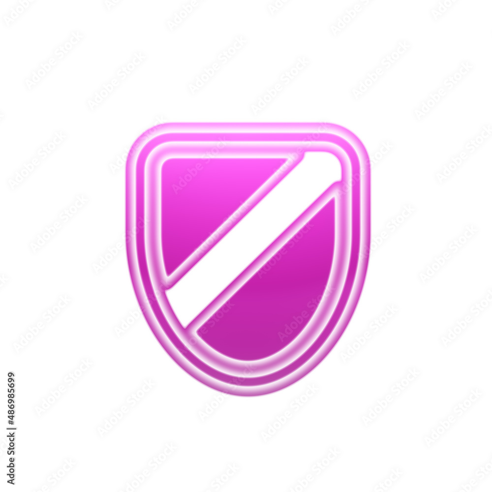 Red shield icon isolated in white background. Illustration. Red shield icon isolated in white background. Illustration.