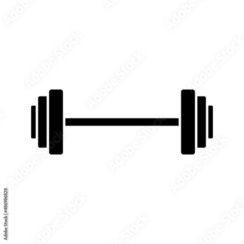 Dumbbell  Fitness Equipment Icon Design Vector Template Illustration