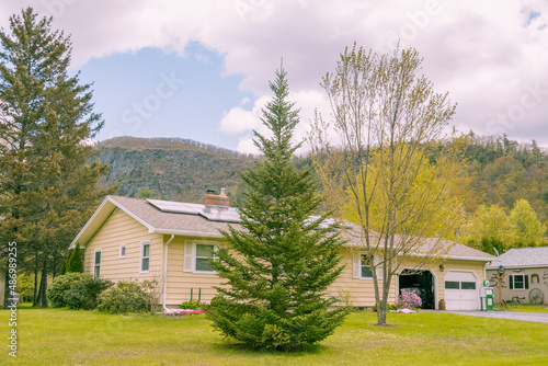house in the mountains