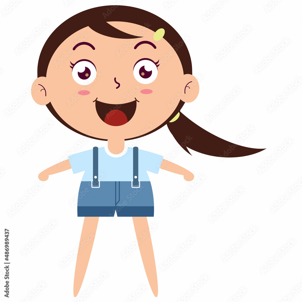 girl character cartoon cute