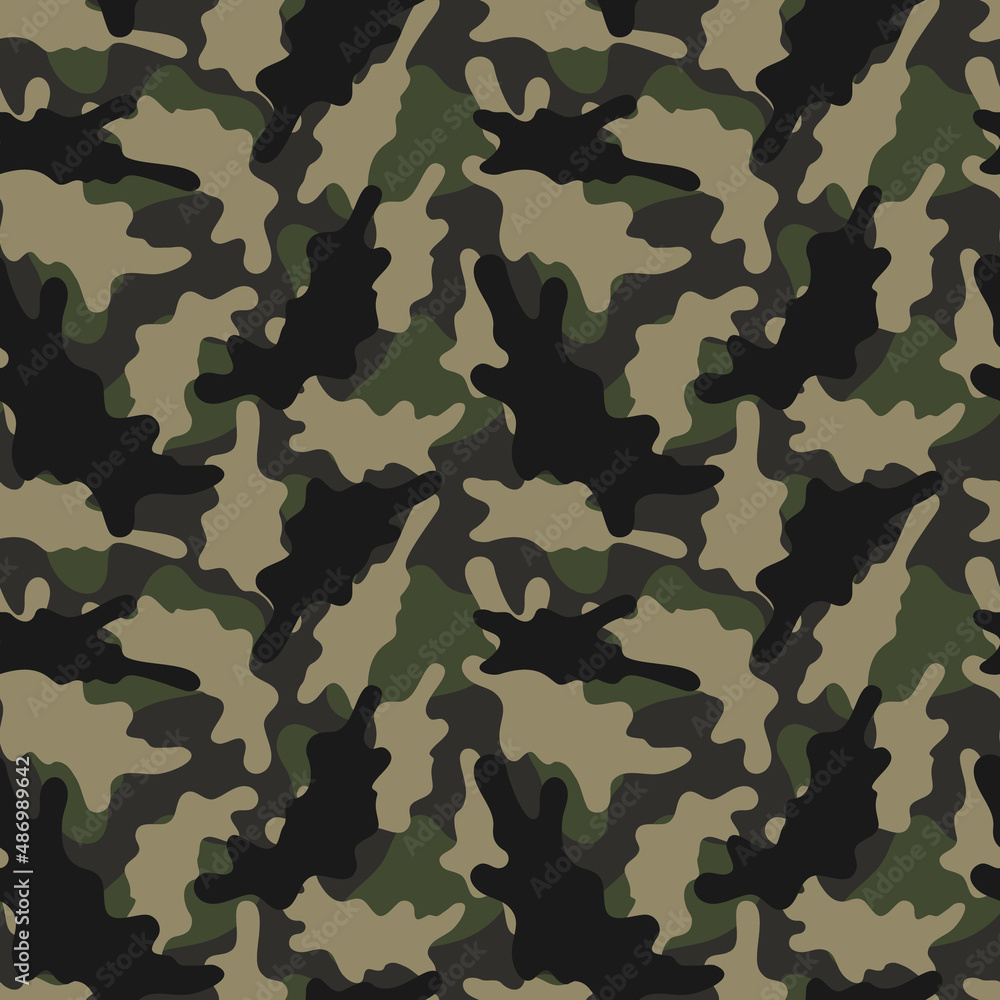 Military camouflage vector texture. Army and hunting masking ornament seamless pattern. Best for web, textile and wallpapers. Military camouflage vector texture. Army and hunting masking ornament seamless pattern. Best for web, textile and wallpapers.