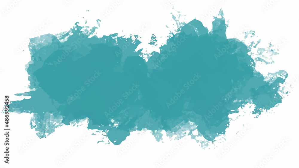 Obraz premium Blue watercolor background for your design, watercolor background concept, vector.