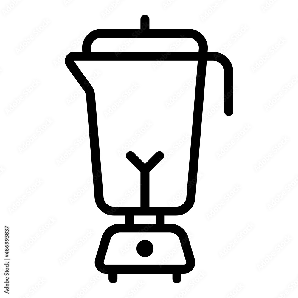 Blender Mixer Flat Icon Isolated On White Background Blender Mixer Flat Icon Isolated On White Background