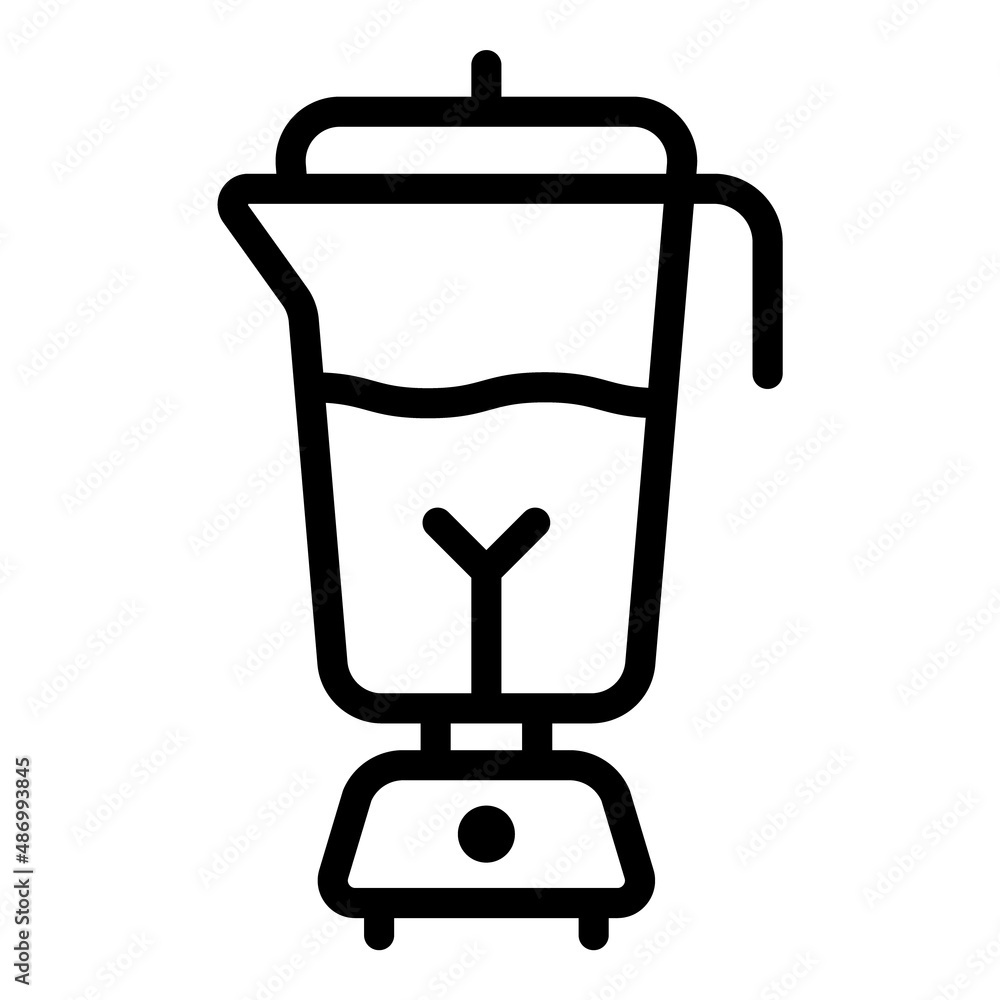 Blender Mixer Flat Icon Isolated On White Background Blender Mixer Flat Icon Isolated On White Background
