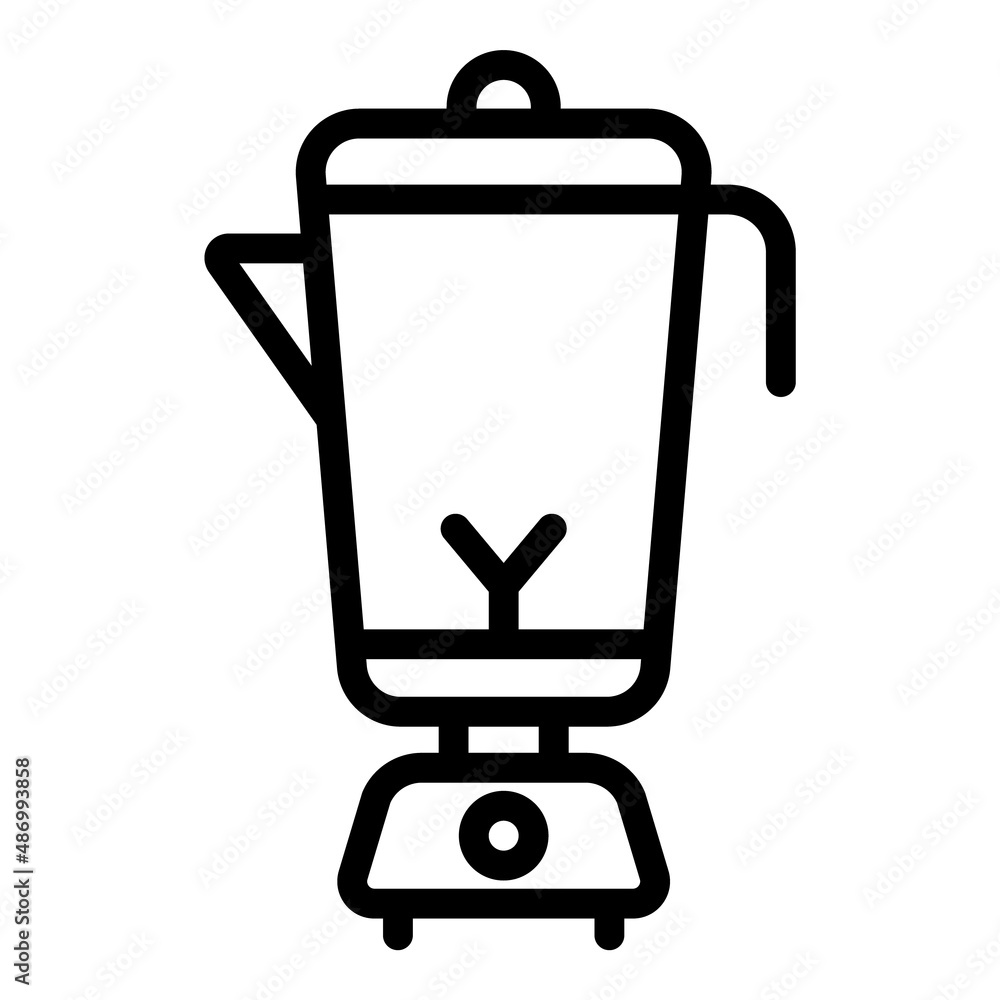 Blender Mixer Flat Icon Isolated On White Background Blender Mixer Flat Icon Isolated On White Background