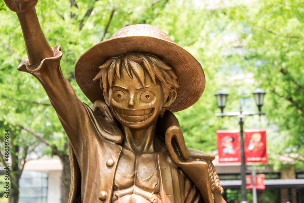 Foto de Kumamoto, Japan May 13, 2019 Close up of "Monkey D. Luffy