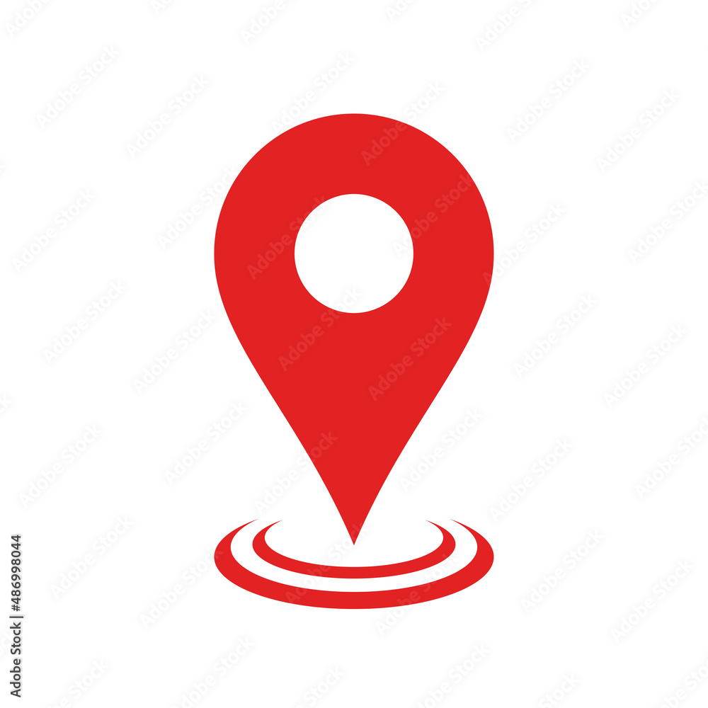 Vector illustration of red locator pin. Suitable for design element of map app, address location software, and gps technology. Vector illustration of red locator pin. Suitable for design element of map app, address location software, and gps technology.