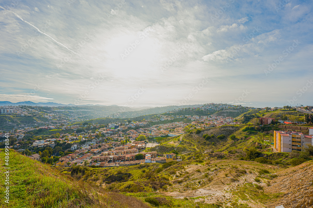 Tijuana residential area, during the morning.