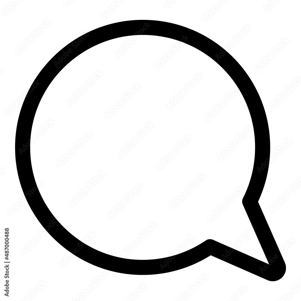 Message Bubble Icon Flat Icon Isolated On White Background Message Bubble Icon Flat Icon Isolated On White Background