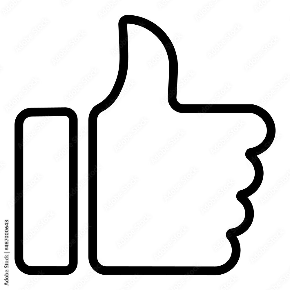 Like Hand Gesture Flat Icon Isolated On White Background Like Hand Gesture Flat Icon Isolated On White Background